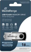 Mediarange MR910 USB-A 16GB Pendrive - Fekete / Ezüst