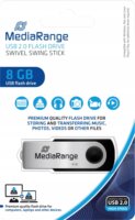 MediaRange MR908 USB Flash 8GB Pendrive - Fekete