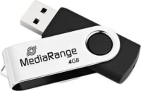 Mediarange MR907 USB Flash 4GB Pendrive - Fekete