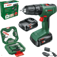 Bosch 06039D8109 Akkus ütvefúró-csvarozó + 2x 18V Akkumulátor + 34 darabos tartozék