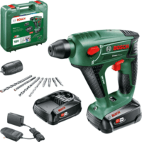 Bosch 060395230M Akkus Ütvefúró + 2x 18V Akkumulátor + fúrófej készlet + koffer - Fekete/Zöld