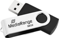 Mediarange MR911 USB-A Flash 32GB Pendrive - Fekete / Eyüst
