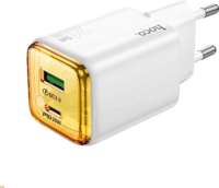 Hoco USB-A / USB-C Hálózati töltő Adapter 20W - Fehér