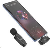 Hoco L15 Rádiós Lavalier csiptetős mikrofon szett - Fekete