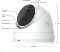 Ubiquiti Kamera Rendszer 1TB + 4db 4MP Turret Kamera