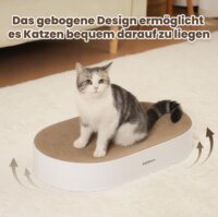 Astropet Zen Paw Macska Karton Kaparószőnyeg 63 x 35 x 10 cm - Natúr