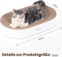 Astropet Zen Paw Macska Karton Kaparószőnyeg 63 x 35 x 10 cm - Natúr