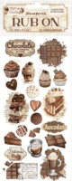 Pentart Coffee and Chocolate vintage sweet moments Matrica készlet