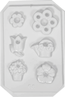 Pentart 24597 Virágos Gipszkiöntő forma