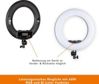 Walimex pro Rainbow LED RGBWW Stúdió lámpa 2700K-9999K / 60 Watt