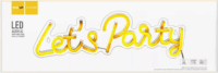 Yooup PM037937 LED Fali neon dekor 41.5x1.6x12.5 cm - Lets Party felirat