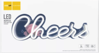 Yooup PM037945 LED Fali neon dekor 42x1.6x14 cm - Cheers felirat