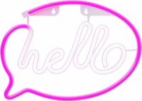 Yooup PM037935 LED Fali neon dekor 29.5x1.5x21 cm - Hello felirat