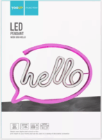 Yooup PM037935 LED Fali neon dekor 29.5x1.5x21 cm - Hello felirat