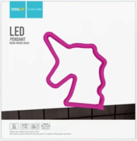 Yooup PM037927 LED Fali neon dekor 23x1.6x22.2 cm - Unikornis