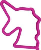 Yooup PM037927 LED Fali neon dekor 23x1.6x22.2 cm - Unikornis