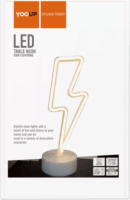 Yooup PM037925 LED Asztali neon dekor 11x8.5x29.5 cm - Villám