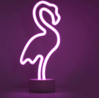 Yooup PM037919 LED Asztali neon dekor 12x8.5x29.5 cm - Flamingó