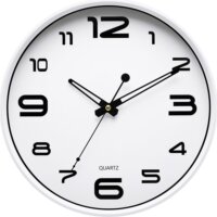 TOO CL-3359 Klasszikus Kör Falióra 30cm - Fehér