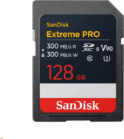 Sandisk Extreme Pro 128GB SDXC UHS-II CL10 Memórikártya