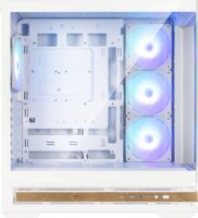 Zalman P40 NAMU ARGB Midi Torony Számítógépház + 4db 120mm ventilátor - Fehér
