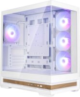 Zalman P40 NAMU ARGB Midi Torony Számítógépház + 4db 120mm ventilátor - Fehér