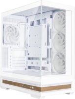 Zalman P40 NAMU ARGB Midi Torony Számítógépház + 4db 120mm ventilátor - Fehér