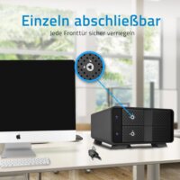 Fantec MB-X2U31H 2x 3,5" USB 3.2 Külső HDD/SSD ház - Fekete