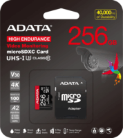 ADATA 256GB microSDXC UHS-I U3 CL10 Memóriakártya + Adapter
