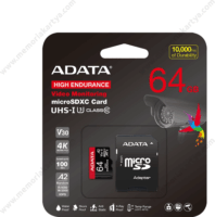 ADATA 64GB microSDXC UHS-I U3 CL10 Memóriakártya + Adapter