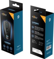 NJOY MSWR-U390-CM01B Vezetékes USB Optikai Egér - Fekete