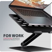 AXAGON STND-LQB Állítható 17.3" Laptop és Tablet Asztali Állvány - Fekete