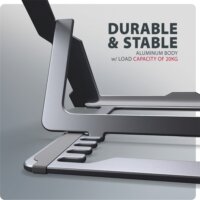 AXAGON STND-LAG Állítható 17.3" Laptop és Tablet Asztali Állvány - Szürke