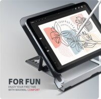 AXAGON STND-LAG Állítható 17.3" Laptop és Tablet Asztali Állvány - Szürke