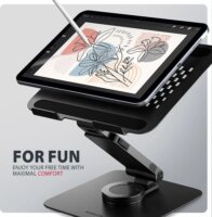 AXAGON STND-LRB 360° Forgatható 17.3" Laptop és Tablet Asztali Állvány - Fekete