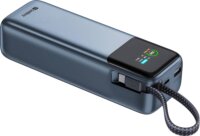 Sandberg 421-30 Powerbank integrált USB-C kábellel 20000mAh 130W - Kék