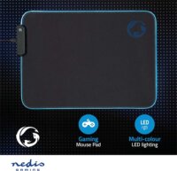 Nedis GMPDL110BK Gaming Egérpad LED Világítással 355 x 250 mm - Fekete