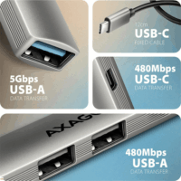 Axagon HUE-STC 4-port USB-C 3.2 HUB