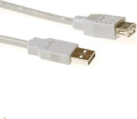 ACT SB2198 USB- A Apa - USB-A Anya 2.0 Hosszabítókábel 0.5m - Elefántcsont