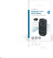 Nedis BTTC2500BK Akkumulátoros Bluetooth 5.0 USB/Aux adó / vevő Adapter - Fekete