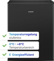 Bomann KB 7347 Szabadonálló Hűtőszekrény 58L - Fekete