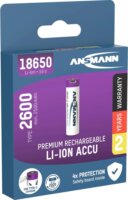 Ansmann 1307-0002 Li-Ion 18650 Akkumulátor microUSB 2600mAh (1db/csomag)