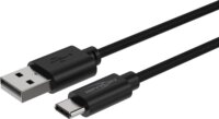 Ansmann 1700-0130 USB-A apa - USB-C apa 2.0 Adat és töltőkábel 1m - Fekete
