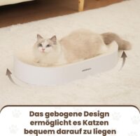 Astropet Zen Paw Macska Karton Kaparószőnyeg 63 x 35 x 10 cm - Fehér