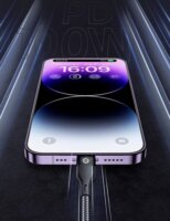 Conceptronic ETTA01B20 USB-C apa - USB-C apa Adat és Töltőkábel 100W 2m - Fekete