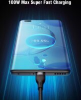 Conceptronic ETTA06B15 3-in-1 USB-C / Lightning / Micro-USB Adat- és Töltőkábel 100 W 1,5 m - Fekete