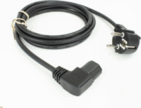 ACT AK5347 250V CEE 7/7 - C15 IEC 60320 Hálózati tápkábel 1,5m - Fekete