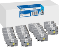 G&G (Brother TZe-221) 9mm / 8m Feliratozógép szalag 20db - Fehér alapon fekete