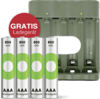 GP ReCyko 4x AAA NiMH Akkumulátor töltő + 4db elem (850mAh)