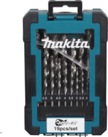 Makita D-78352 Ø 1-10 mm HSS-GS Hengeres Fémfúró készlet (19db/csomag)